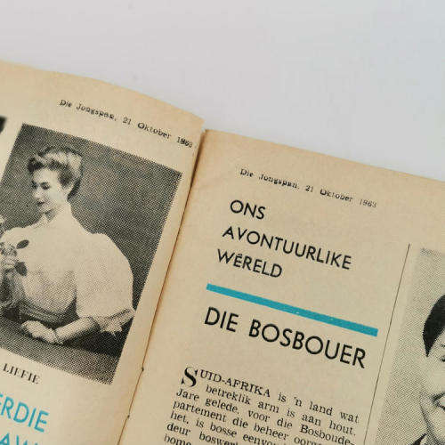 Die Jongspan Afrikaanse nuusblad 21 Oktober 1963 - ERROR - 1964 on front page