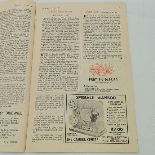 Die Jongspan Afrikaanse nuusblad 19 April 1965