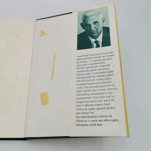Springbokkaptein Dawie de Villiers deur Roelf Theunissen 1972 eerste uitgawe