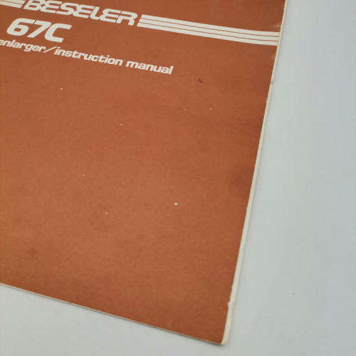 Beseler 67 C enlarger booklet