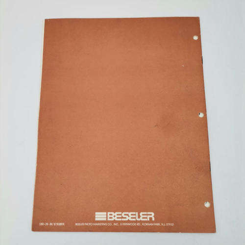 Beseler 67 C enlarger booklet