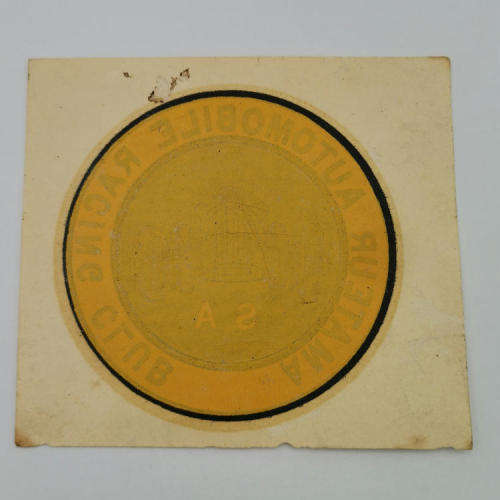 Original unused Amateur Automobile Racing Club SA licence disk holder - motoring history