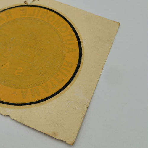 Original unused Amateur Automobile Racing Club SA licence disk holder - motoring history
