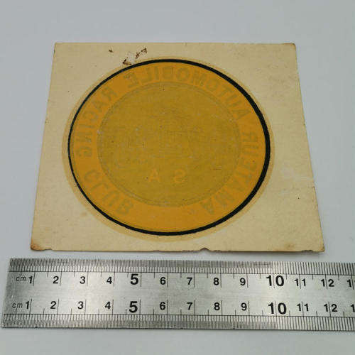 Original unused Amateur Automobile Racing Club SA licence disk holder - motoring history