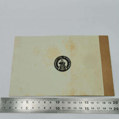 First Annual report of the Automobile club of South Africa - 1902 - corner fixed