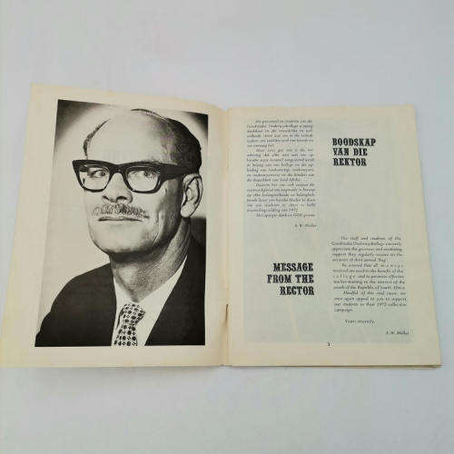 Die Gokkie 1972 cartoon booklet for the Goudstadse Onderwyskollege