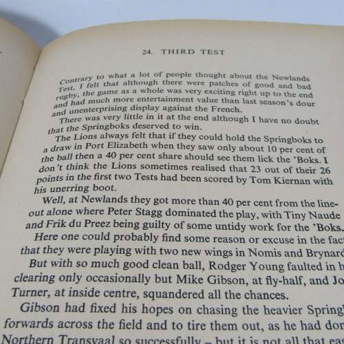 Springboks on Trial by Lionel Wilson - 1968 Edition