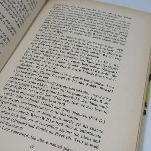 Springboks on Trial by Lionel Wilson - 1968 Edition