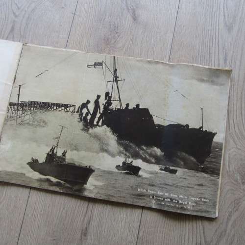 British Warships - The Royal Navy book published by the Illustrated London news - some damage