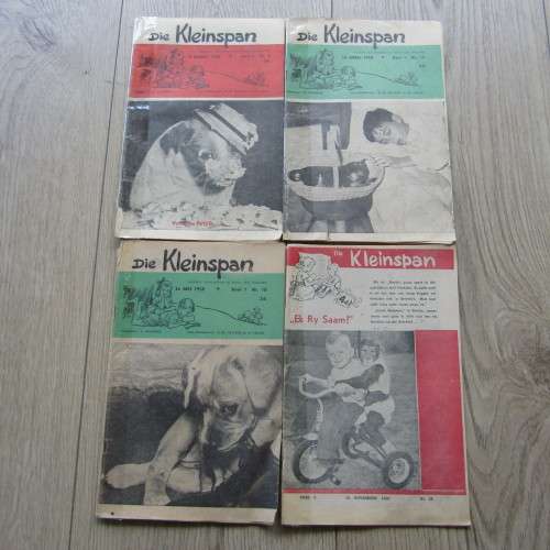 Lot of 11 books - Die Kleinspan 1958 to 1960 - 8 with covers repaired - rarely seen