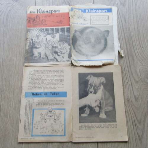 Lot of 13 well used books - Die Kleinspan 1958, 1959 and 1960 - some without covers