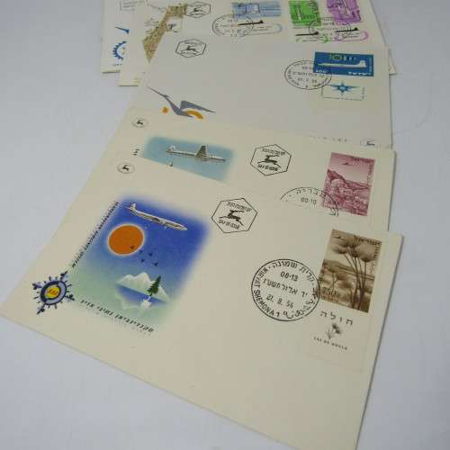 Lot of 19 Aircraft related covers and other items - Israel