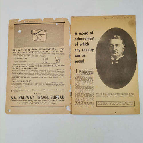 1964 Booklet - The story of the South African Railways - needs attention