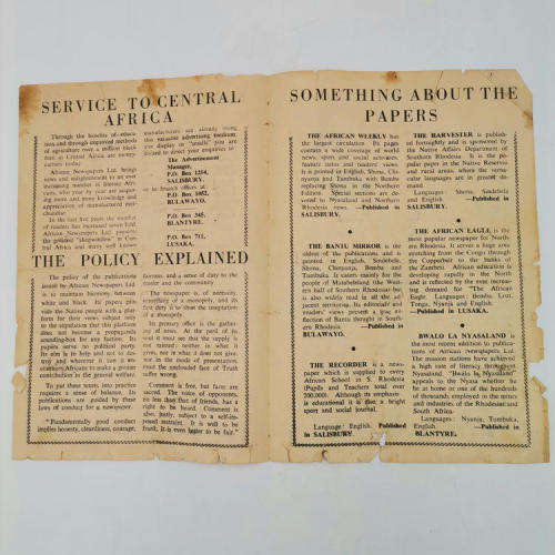 1953 Copy of The Recorder for ` Modern Africans `