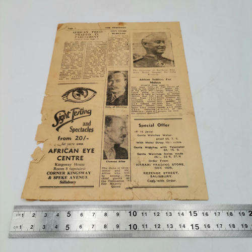 1953 Copy of The Recorder for ` Modern Africans `