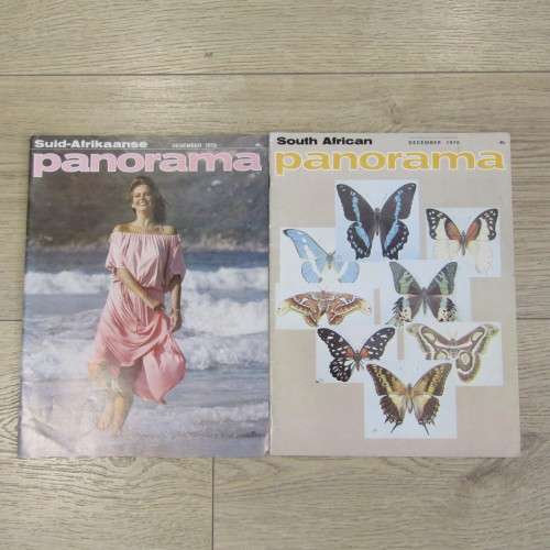 Lot of 7 Suid Afrikaanse Panorama books - 1976 to 1979 - Afrikaans and English