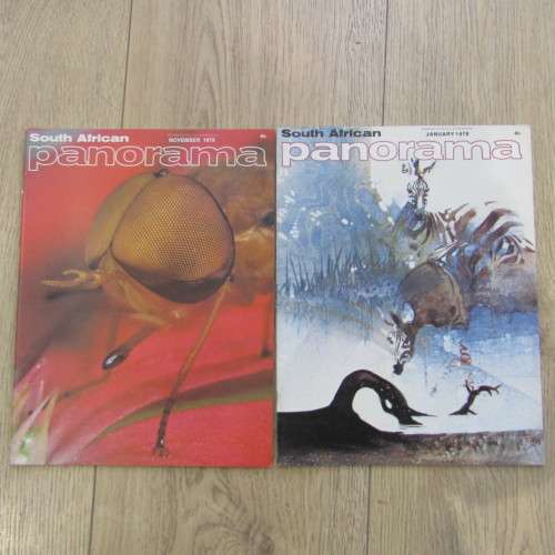 Lot of 7 Suid Afrikaanse Panorama books - 1976 to 1979 - Afrikaans and English