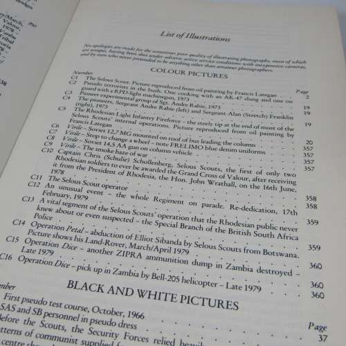 Selous Scouts Top Secret War hardcover book - as told to Peter Stiff by Lt. Col. Ron Reid Daly