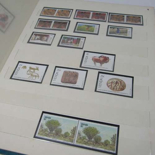 Album with about 400 stamps of Venda - includes the album