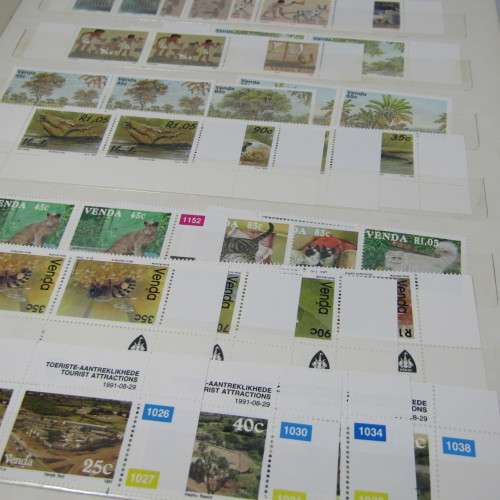Album with about 400 stamps of Venda - includes the album