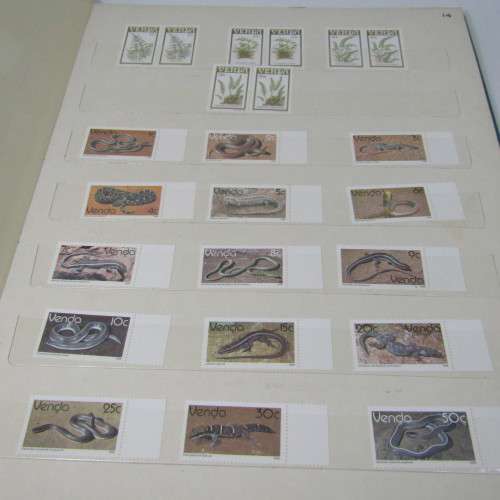 Album with about 400 stamps of Venda - includes the album