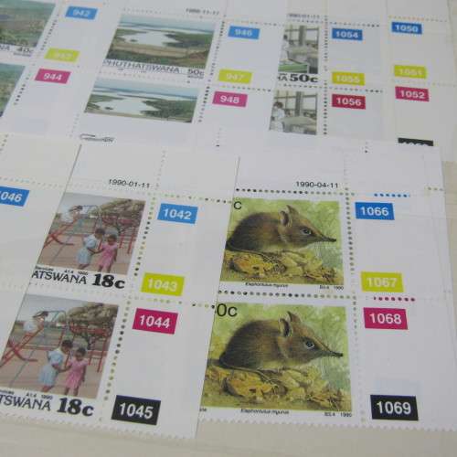 Stamp album with control blocks and mint stamps - South Africa, Ciskei - more than 1500 stamps