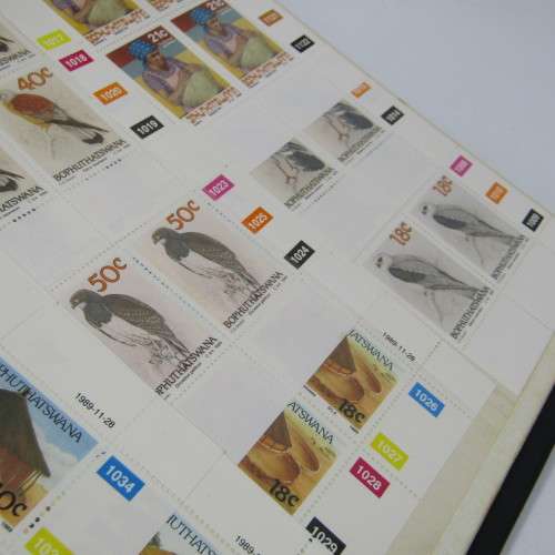 Stamp album with control blocks and mint stamps - South Africa, Ciskei - more than 1500 stamps
