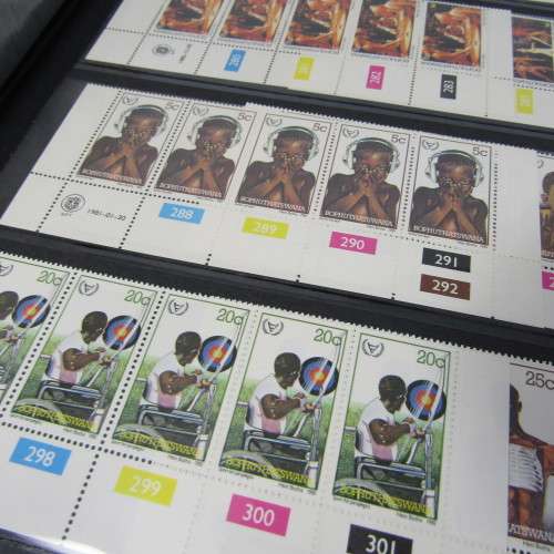 Stamp album with control blocks and mint stamps - South Africa, Ciskei - more than 1500 stamps