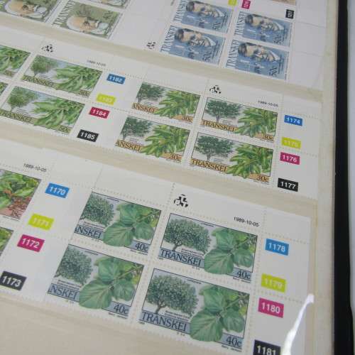 Stamp album with almost 1000 mint stamps of Transkei