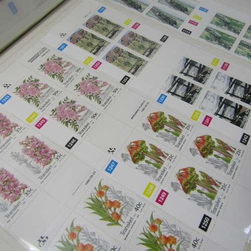 Stamp album with almost 1000 mint stamps of Transkei