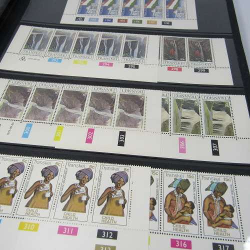Stamp album with almost 1000 mint stamps of Transkei