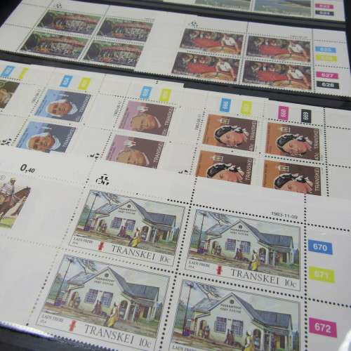 Stamp album with almost 1000 mint stamps of Transkei