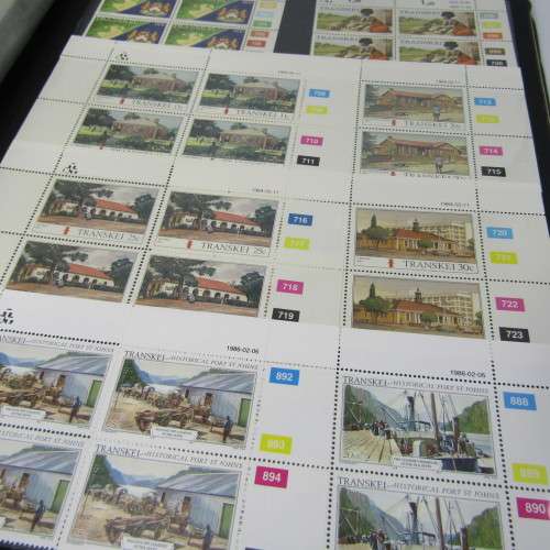 Stamp album with almost 1000 mint stamps of Transkei