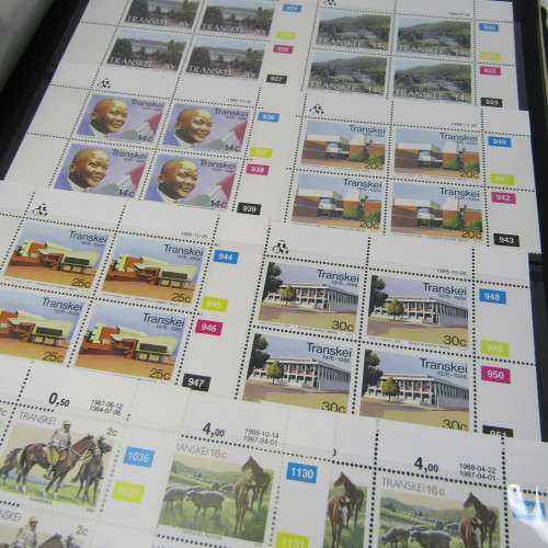 Stamp album with almost 1000 mint stamps of Transkei