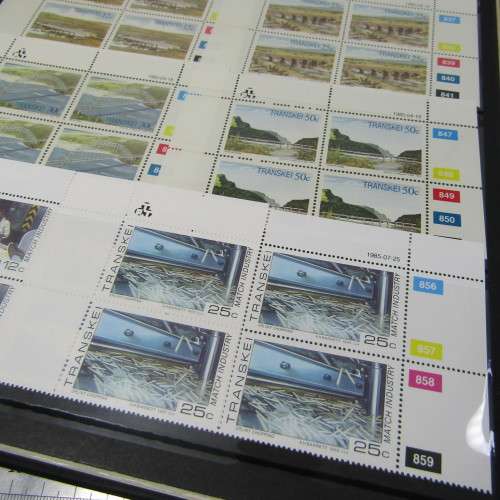 Stamp album with almost 1000 mint stamps of Transkei