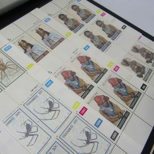 Stamp album with almost 1000 mint stamps of Transkei