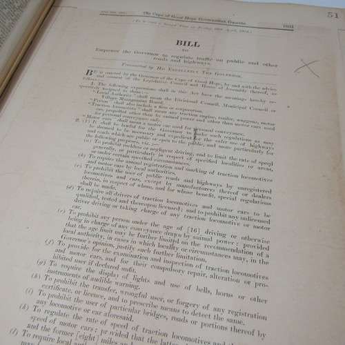 Motoring History - newspaper clipping history of Automotive related events and happenings in SA 1901