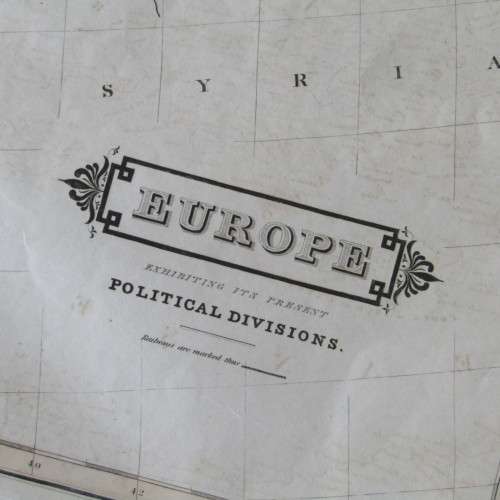 Original 1830`smap of Europe exhibiting its present political divisions published WM. Lizars