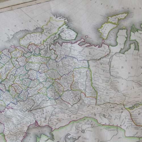 Original 1830`s map of Russian Empire published WM. Lizars, Edinburgh - 2 piece map