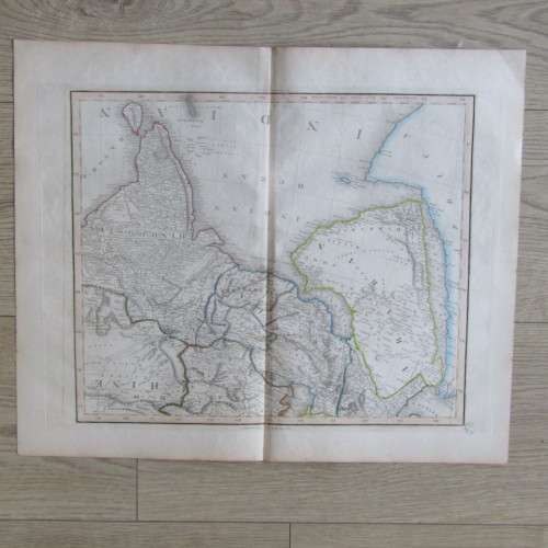 Original 1830`s map of Asia published WM. Lizars, Edinburgh - 4 piece map - 57 x 47cm