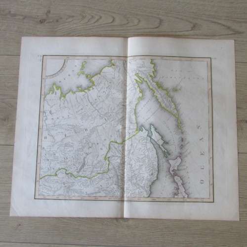 Original 1830`s map of Asia published WM. Lizars, Edinburgh - 4 piece map - 57 x 47cm