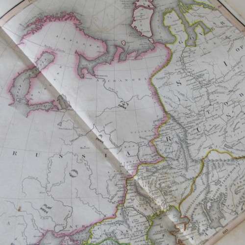 Original 1830`s map of Asia published WM. Lizars, Edinburgh - 4 piece map - 57 x 47cm