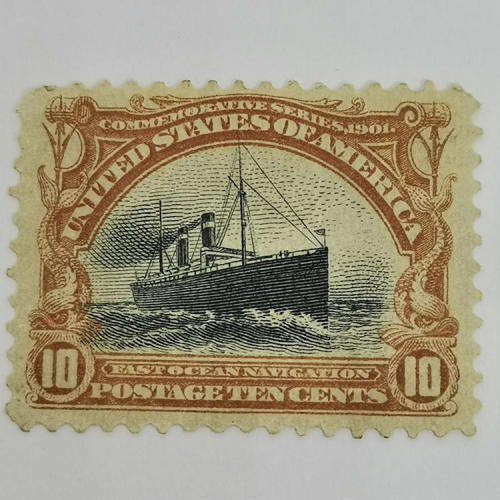 USA - SG 305 Ten Cent mint stamp - hinged