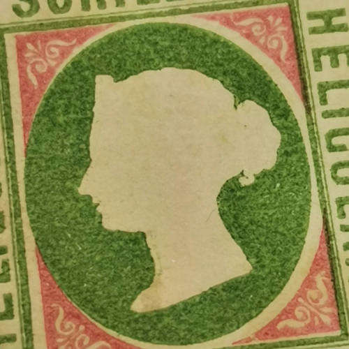 Heligoland ½ Schilling mint stamp - SG 1 - rouletted - book value R15000