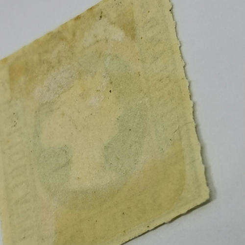 Heligoland ½ Schilling mint stamp - SG 1 - rose pink - rouletted