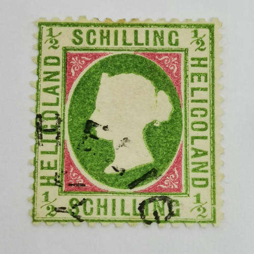 Heligoland ½ Schilling mint stamp - SG 6 - Book value R4500