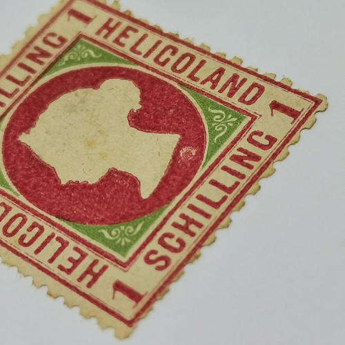 Heligoland 1 Schilling mint stamp - SG 8 - Berlin reprint
