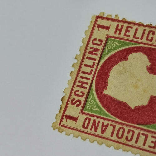 Heligoland 1 Schilling mint stamp - SG 8 - Berlin reprint