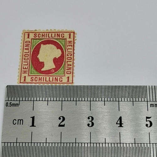 Heligoland 1 Schilling mint stamp - SG 8 - Berlin reprint