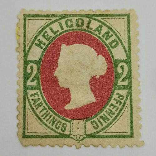 Heligoland 2 Pfennig mint stamp - SG 11